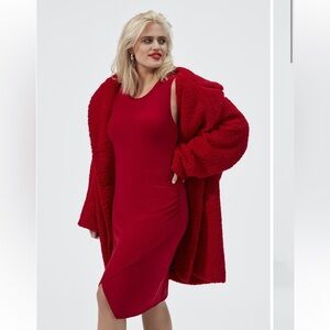 Leith Red Sleeveless Dress